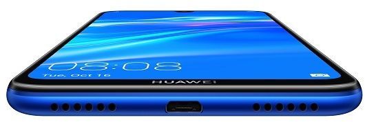 Huawei Y7 Prime 2019 Dual Sim - 64GB, 3GB RAM, 4G LTE, Arabic Aurora Blue